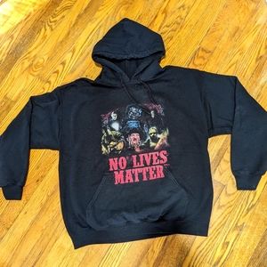 Halloween "NO LIVES MATTER" monster sweatshirt hoodie
